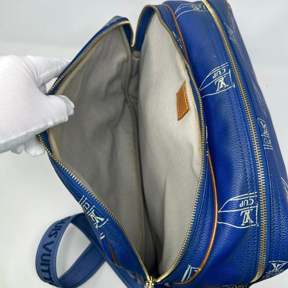 Louis Vuitton LV Cup Blue Monogram Sail Sac Cowes Messenger Bag - Picture 9 of 16